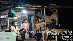 Antisipasi Gangguan Kamtibmas Anggota Polsek Maja Polres Lebak Laksanakan Patroli Dialogis Malam Hari Bersama Warga