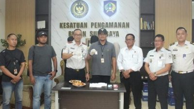 Petugas Rutan Kelas I Surabaya Gagalkan Penyelundupan Barang Kristal Putih Yang Diduga Narkoba Jenis Sabu