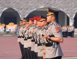 Lima Pejabat Berganti, Polda Banten Menggelar Upacara Serah Terima Jabatan