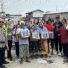 Polres Pelabuhan Tanjung Priok Lakukan Pengamanan, Korlantas Polri Salurkan 250 Paket Sembako dilokasi Kebakaran di Muara Angke