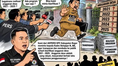 Kades Batujajar H. Ali Diduga Hindari Konfirmasi Anggaran Desa 2021–2025, AKPERSI Desak Transparansi Publik