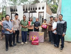 Polsek Cimarga Salurkan Bantuan untuk Korban Kebakaran Rumah di Desa Sudamanik