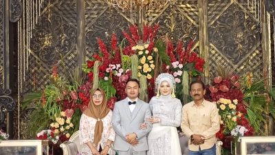 Camat Angsana Hadiri Pernikahan Anggota Densus 88 di Rangkasbitung