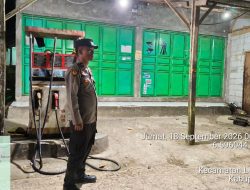 Anggota Polsek Lebakgedong Polres Lebak, Patroli Malam Hari Guna Mencegah Gangguan Kamtibmas