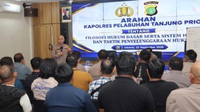 Kapolres Pelabuhan Tanjung Priok Bekali Personel dengan Filosofi Hukum dan Strategi Penegakan Hukum