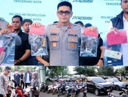 Polrestro Tangerang Kota Ungkap Kasus Curanmor, 38 Tersangka Ditangkap 