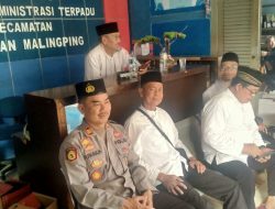 Sambangi Kantor Kecamatan, Kapolsek Malingping Polres Lebak Ajak Staf Bekerjasama Jaga Kamtibmas