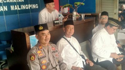 Sambangi Kantor Kecamatan, Kapolsek Malingping Polres Lebak Ajak Staf Bekerjasama Jaga Kamtibmas