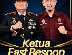 Ketua Fast Respon Counter Polri Nusantara DPW Aceh Ucapkan Selamat Hari Ulang Tahun Kapolda Aceh