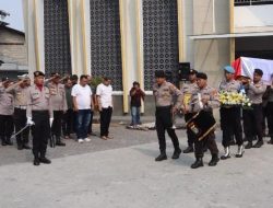 Brigadir Wahyu Hadi Saputro Dimakamkan Secara Kedinasan, Polres Pelabuhan Tanjung Priok Berikan Penghormatan Terakhir