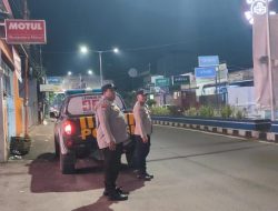 Cegah Balapan Liar dan C3,di Jalan Multatuli,Polsek Rangkasbitung Polres Lebak Patroli Dialogis