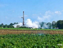 Sumur Migas Di Pagedangan Indramayu, Pertamina Mengeluarkan Asap Putih