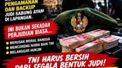 Viral … Dugaan Praktik Judi Sabung Ayam di Karanganyar Kebumen Jawa Tengah, Ada Oknum TNI Yang Mengelola Secara Langsung