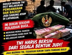 Viral … Dugaan Praktik Judi Sabung Ayam di Karanganyar Kebumen Jawa Tengah, Ada Oknum TNI Yang Mengelola Secara Langsung