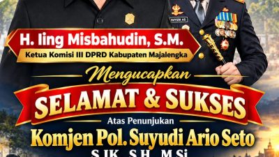 SELAMAT ATAS PENGANGKATAN KOMJEN POL. SUYUDI ARIO SETO, S.I.K., S.H., M.Si. SEBAGAI KAPOLRI — DARI KELUARGA BESAR AKPERSI DPC MAJALENGKA