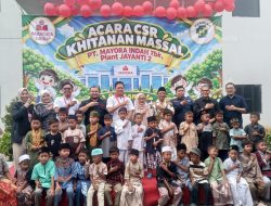 Sebanyak 40 Anak di Khitan dalam Kegiatan CSR PT. Mayora Regional Plant 2 Jayanti Bersama Desa Sumur Bandung dan RS Hermina Bitung