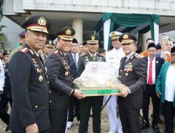 HUT Ke- 81 Tahun TNI, Kapolres Pelabuhan Tanjung Priok Hadiri Upacara Bersama Forkopimko Plus Jakarta Utara
