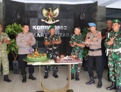 Semarak HUT ke-81 TNI, Polres Pelabuhan Tanjung Priok Perkuat Sinergitas TNI-Polri