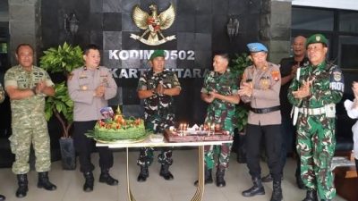 Semarak HUT ke-81 TNI, Polres Pelabuhan Tanjung Priok Perkuat Sinergitas TNI-Polri