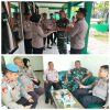 Kompak Polsek Rangkasbitung Bersama Polsek Cibadak datangi Koramil 0301/Rangkasbitung Berikan Ucapan HUT TNI Ke 81