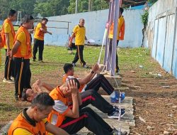 Tingkatkan Kebugaran Personel, Bag SDM Polres Lebak Gelar Tes Kesamaptaan Jasmani dan Beladiri Polri
