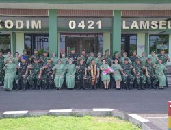 KUNJUNGAN KERJA DANREM 043/GATAM DI KODIM 0421/LAMPUNG SELATAN