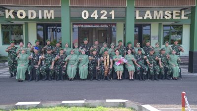 KUNJUNGAN KERJA DANREM 043/GATAM DI KODIM 0421/LAMPUNG SELATAN