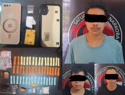 Berantas Peredaran Narkoba, Sat Resnarkoba Polres Lebak Amankan Tiga Pelaku di Cipanas