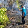 Perbatasan Pawidean dan Bonjot, Lebih dari Satu Hektare Lahan Terbakar