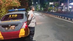 Cegah Balapan Liar, Kanit Samapta Polsek Rangkasbitung Polres Lebak Patroli Bluelight