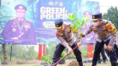 Kapolda Jambi Pimpin Penanaman Pohon di SPN, Wujudkan Komitmen Green Policing dan Pelestarian Lingkungan
