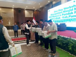 One Day workshop manajemen masjid modern 200 masjid dan pondok pesantren kabupaten Lebak kabupaten Pandeglang 