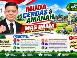 Mas Imam Siap Daftar Calon Kepala Desa Tunggak, Usung Slogan “Muda, Cerdas & Amanah”
